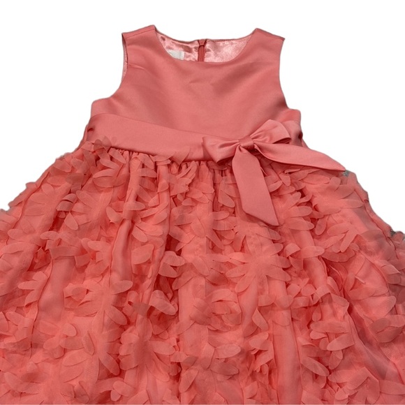 American Princess | formal coral party dress with built in tulle petticoat - Picture 2 of 16